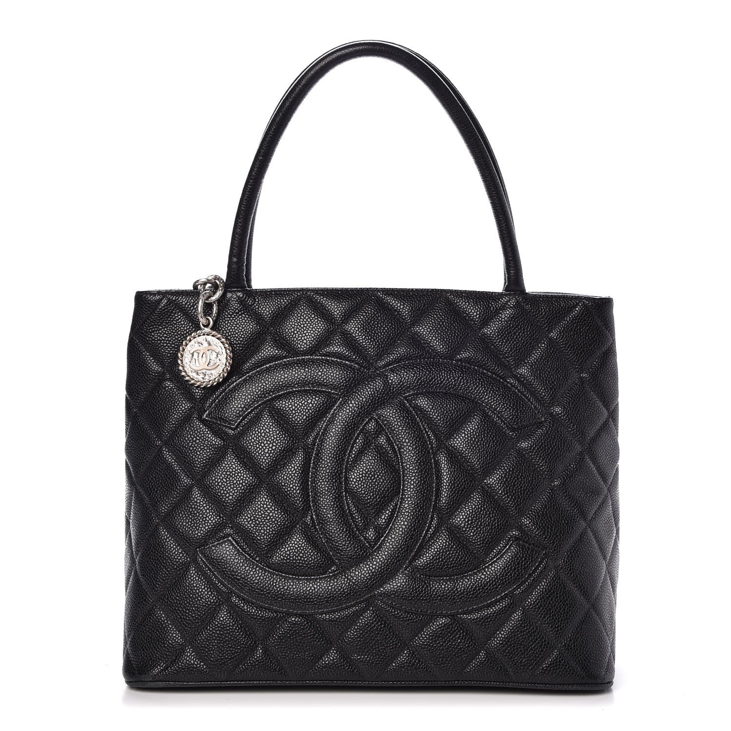Chanel Caviar Quilted Medallion Tote Black 1 of 9