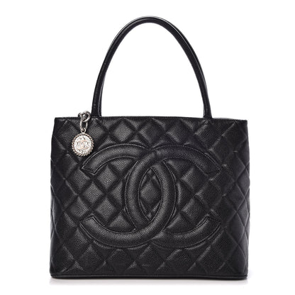 Chanel Caviar Quilted Medallion Tote Black 1 of 9
