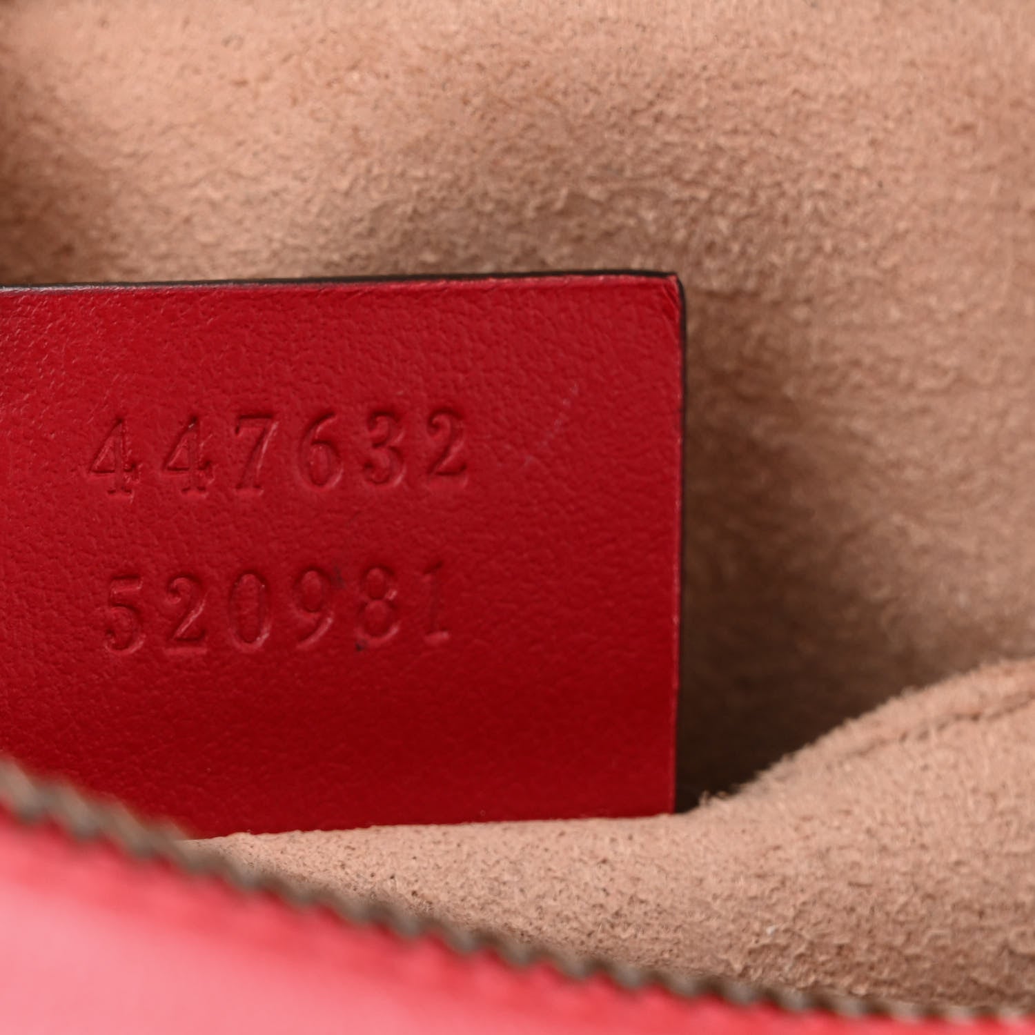 Gucci Calfskin Matelasse Small GG Marmont Chain Shoulder Bag Hibiscus Red 7 of 12
