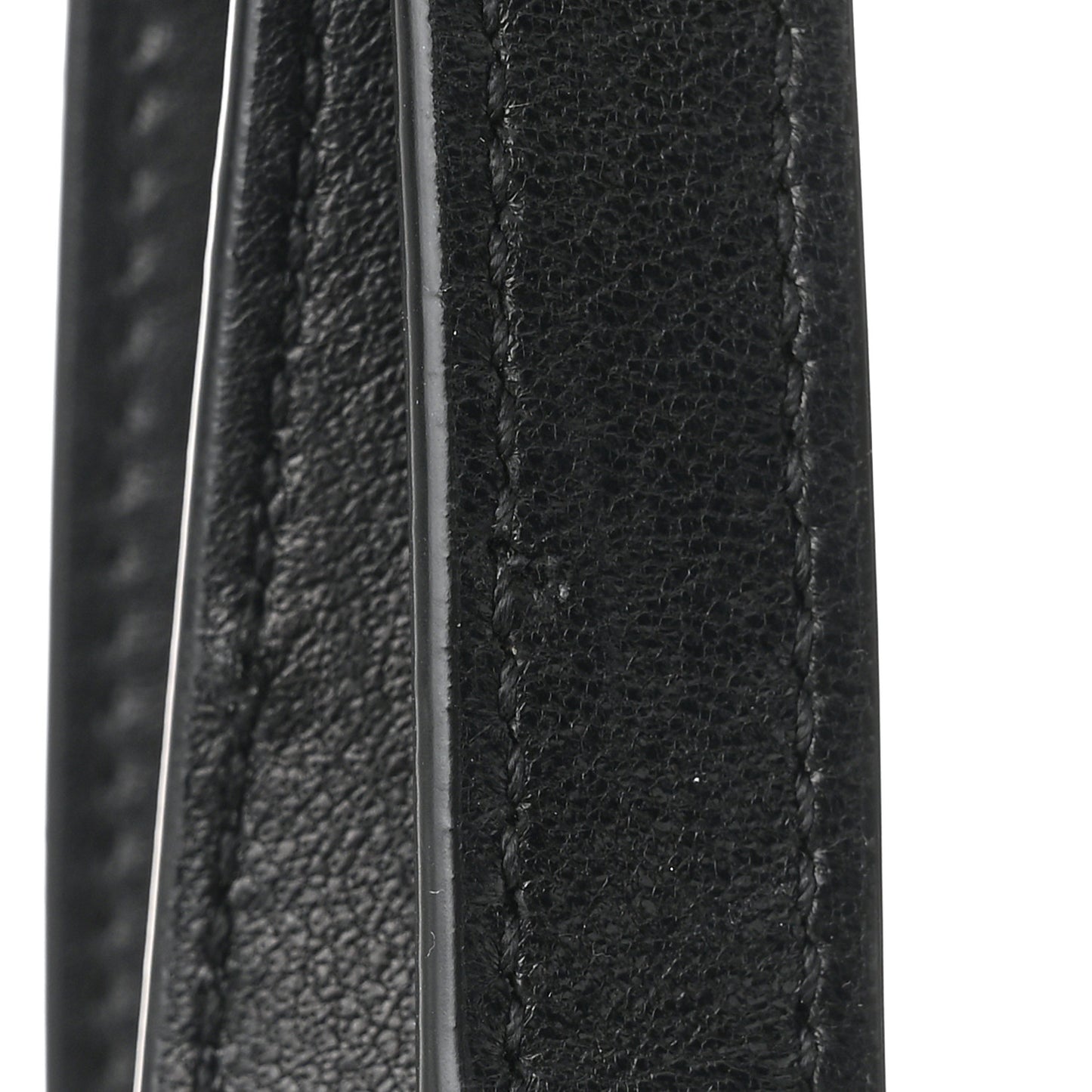 Lambskin Quilted Pochon Drawstring Tote Bag Black