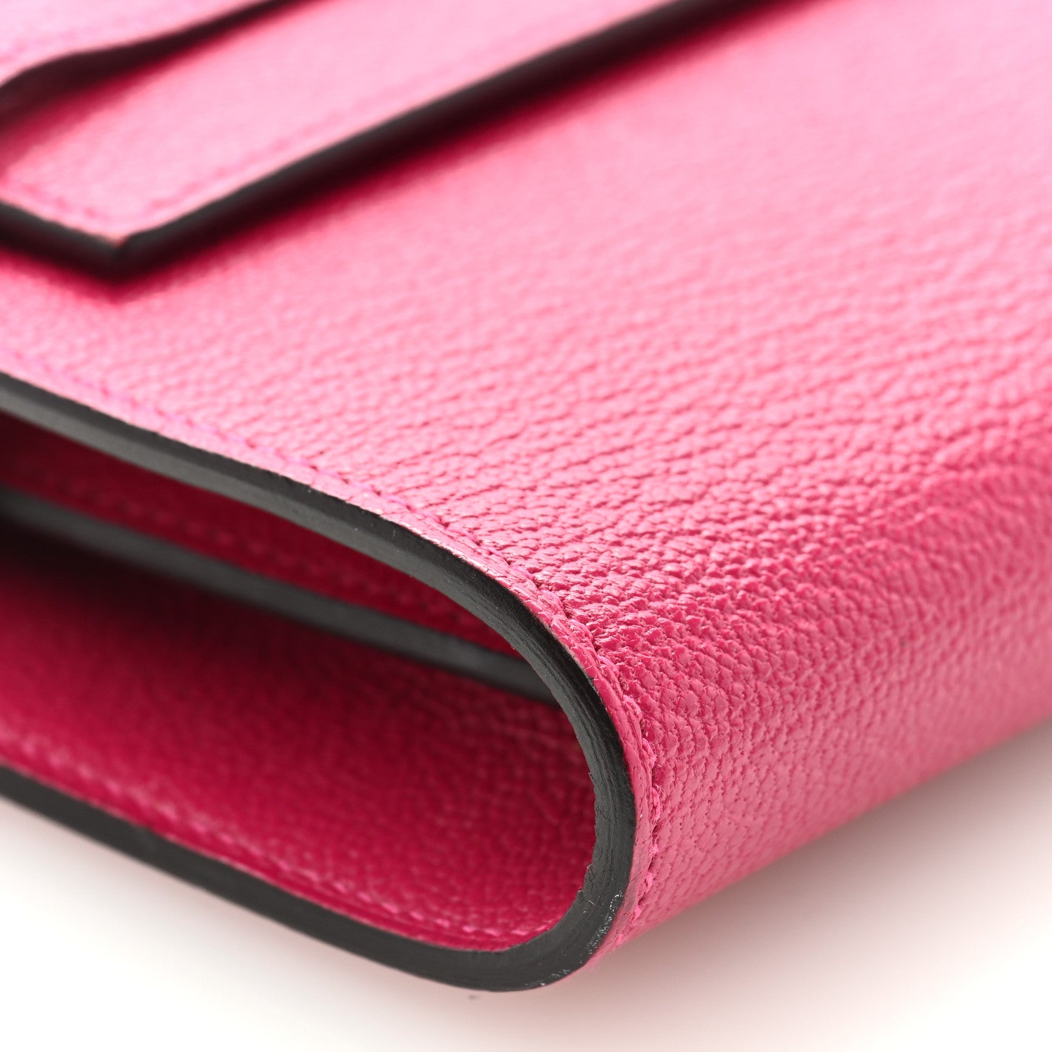 Hermes Chevre Mysore Kelly Wallet To Go Rose Mexico 7 of 9