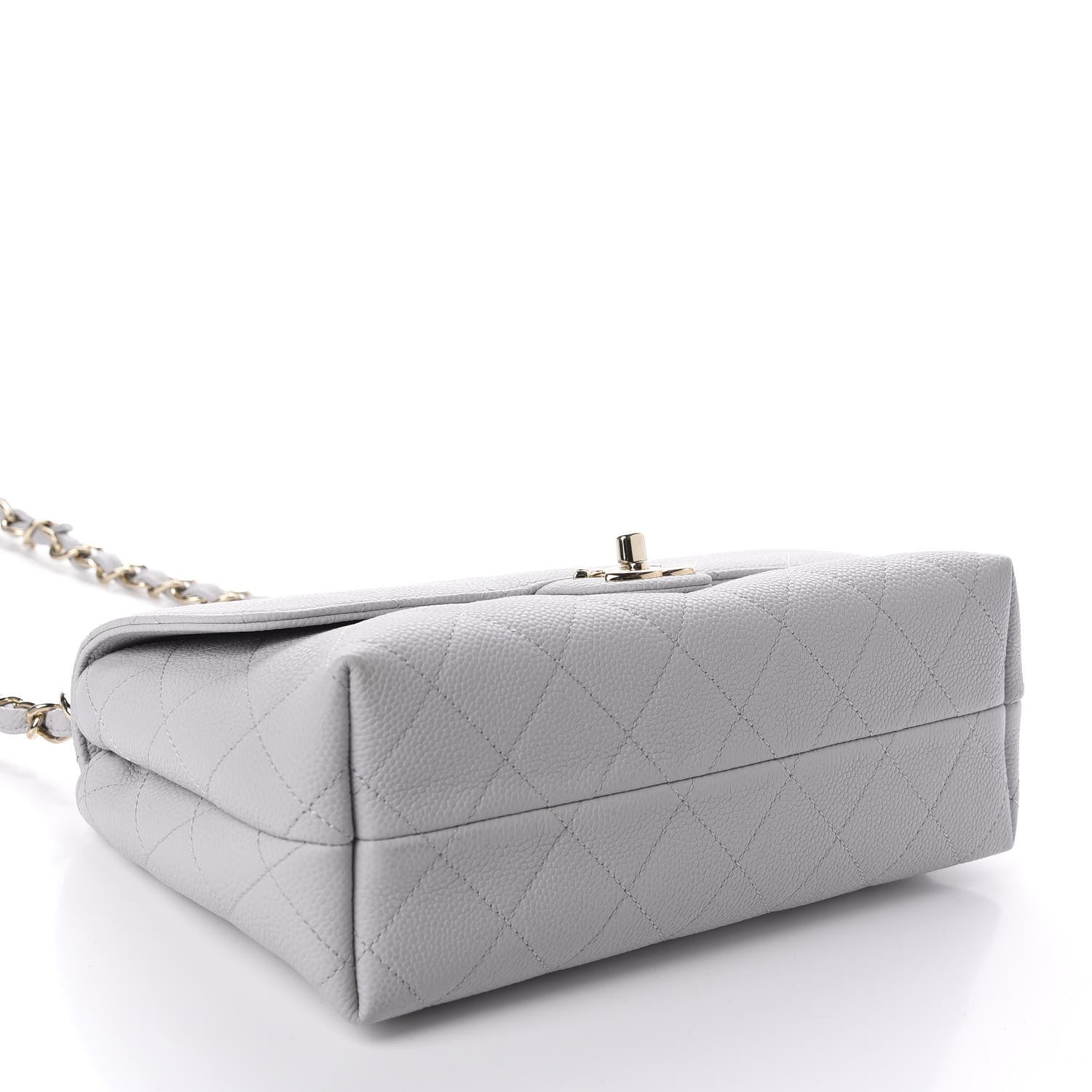 Chanel Caviar Quilted City Walk Flap Light Grey 4 of 11