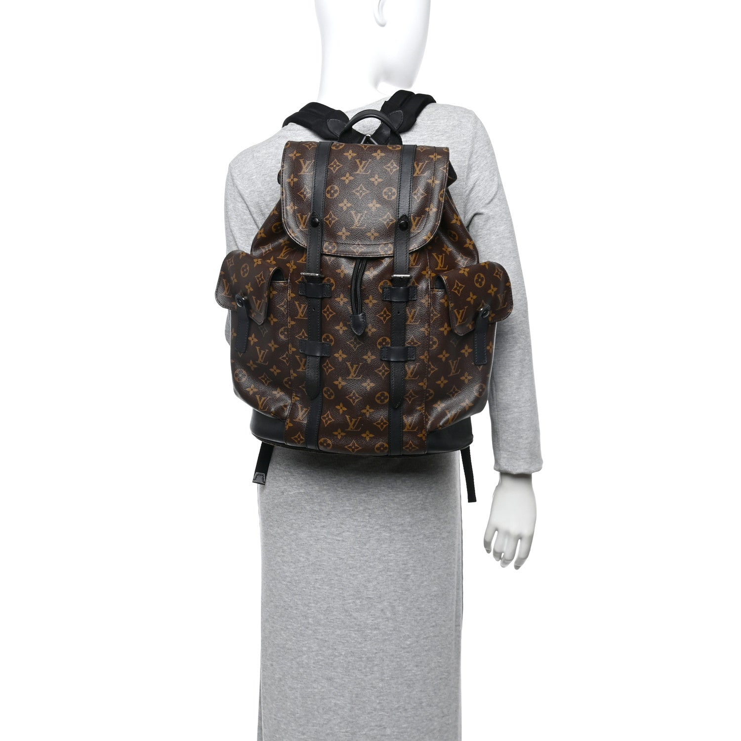 Louis Vuitton Monogram Macassar Christopher PM Backpack 2 of 12