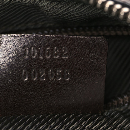 Gucci Denim Monogram Shoulder Bag Brown 6 of 12