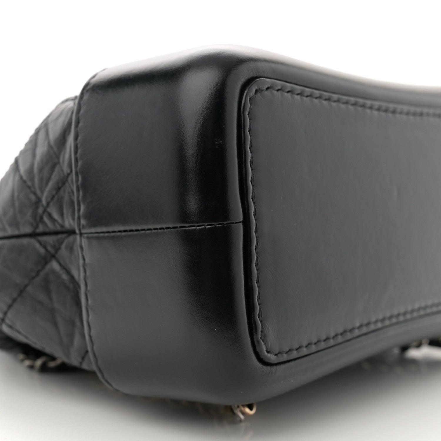 Chanel Aged Calfskin Quilted Small Gabrielle Backpack Black 9 of 10