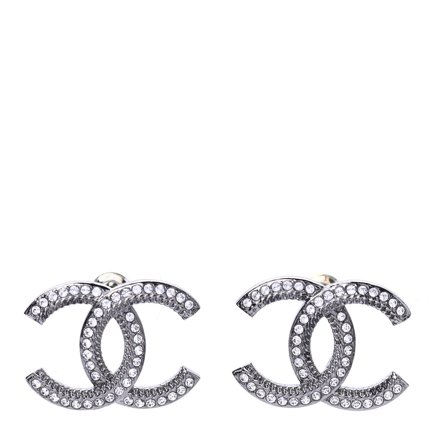 Ruthenium Crystal CC Earrings