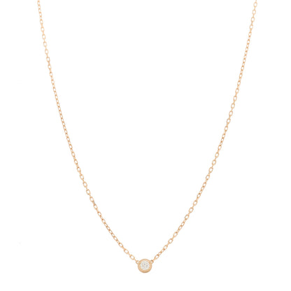 Cartier 18K Yellow Gold Diamond XS D'Amour Pendant Necklace 1 of 7