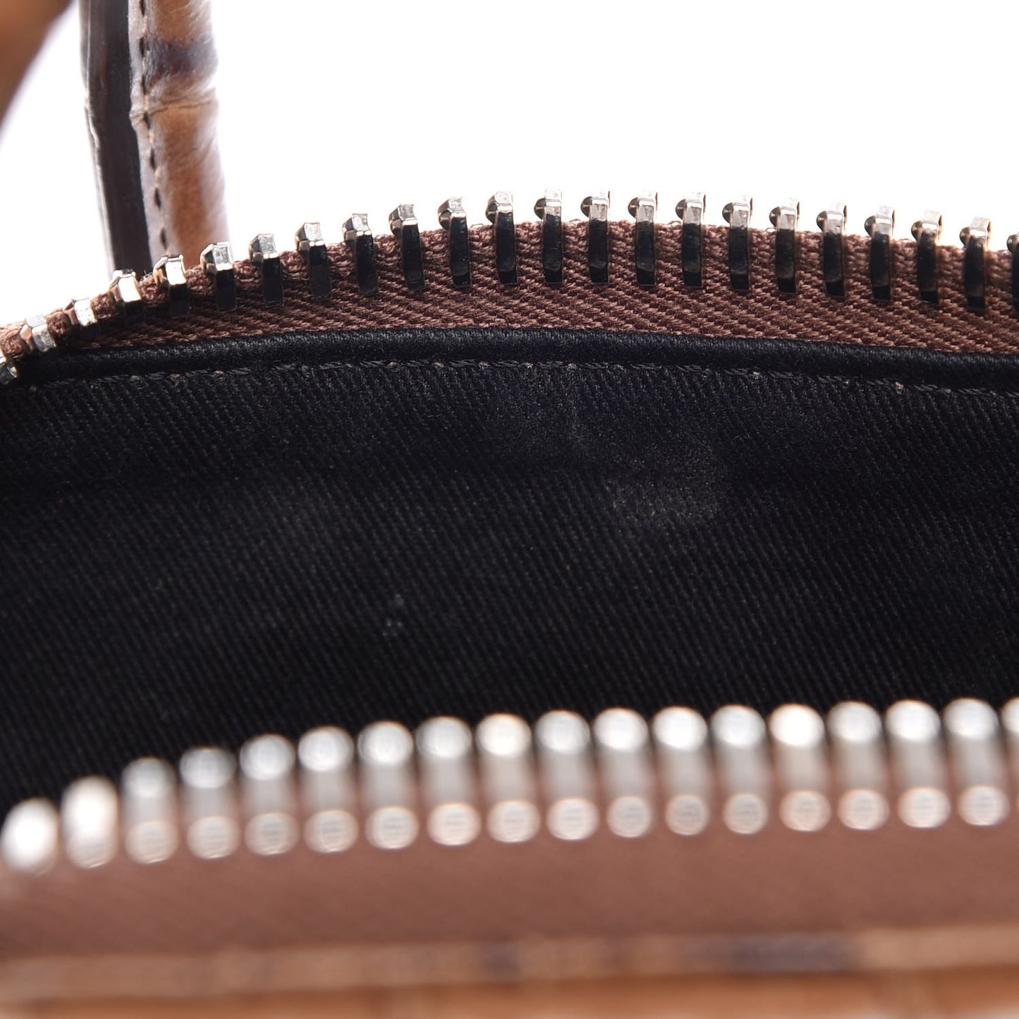 Calfskin Crocodile Embossed Small Antigona Brown