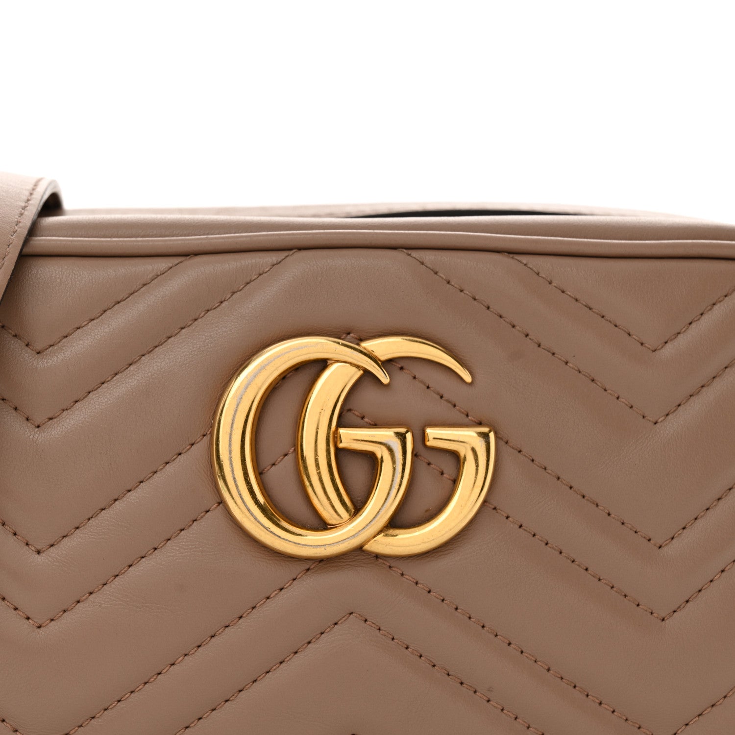 Gucci Calfskin Matelasse Small GG Marmont Chain Shoulder Bag Porcelain Rose 8 of 19