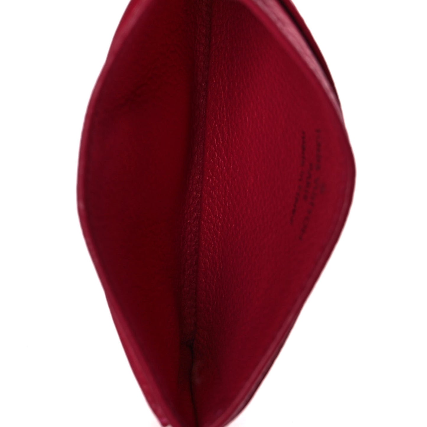 Calfskin Lockme Card Holder Hot Pink