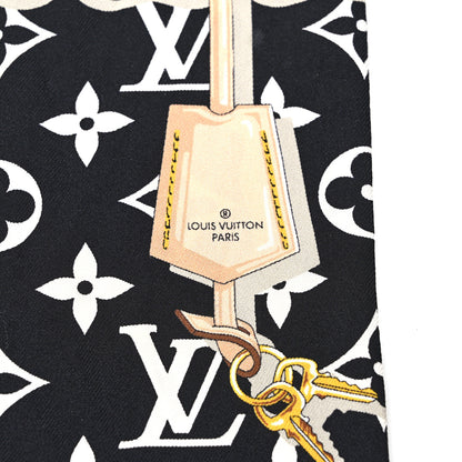 Louis Vuitton Silk Monogram Confidential Bandeau Black 3 of 3