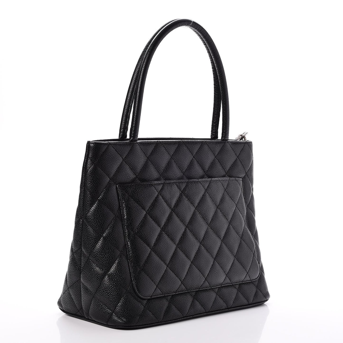 Caviar Medallion Tote Black