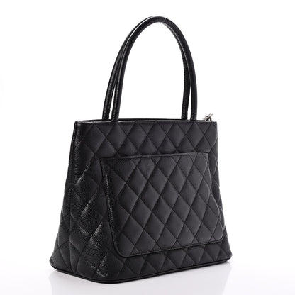 Chanel Caviar Medallion Tote Black 3 of 8