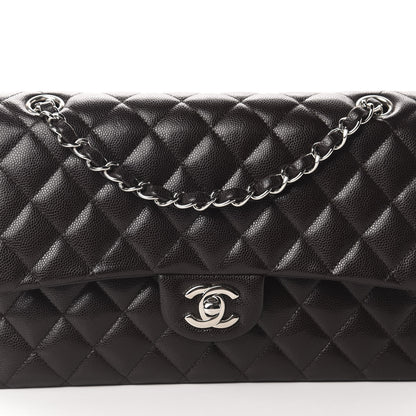 Chanel Caviar Quilted Medium Double Flap Brown 10 of 10