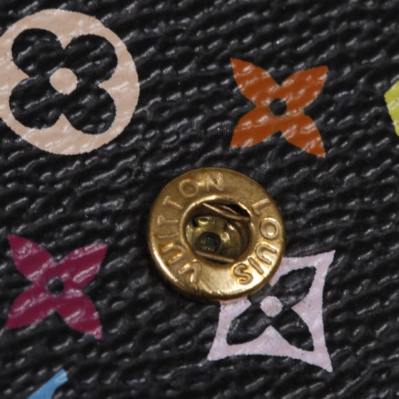 Louis Vuitton Monogram Multicolor Porte Tresor International Wallet Black 8 of 12