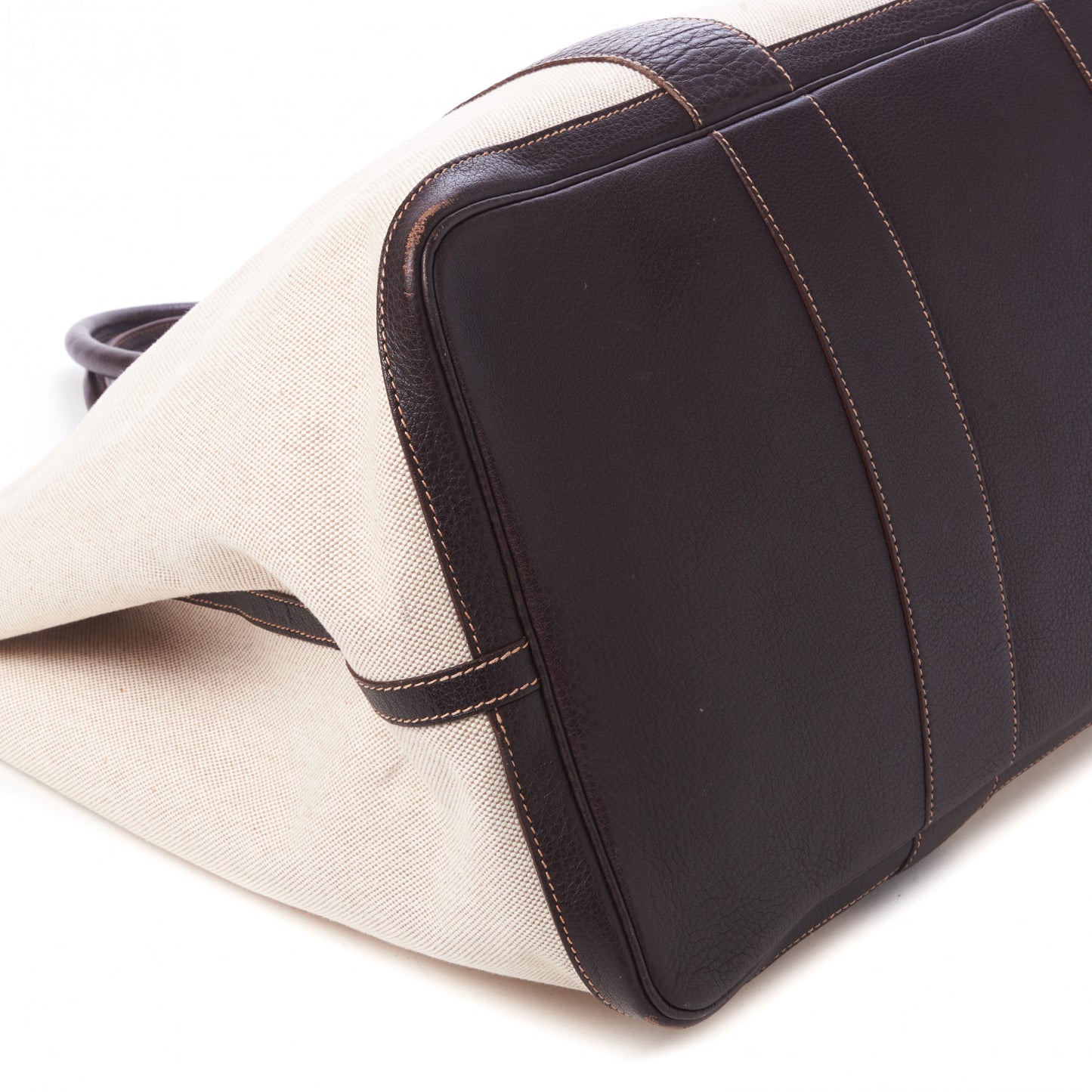 Toile Buffle Gala Garden Party Tote 49 GM Marron Fonce