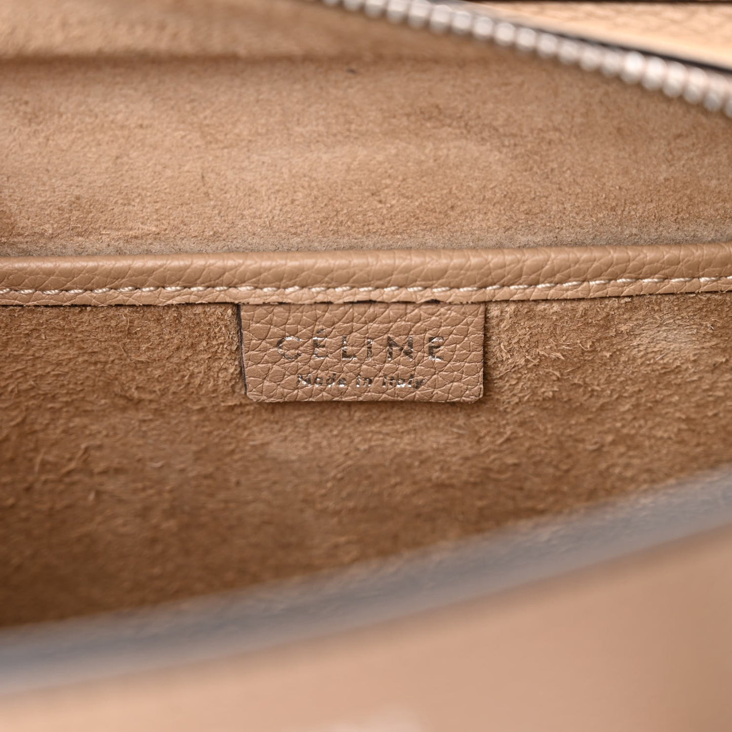 Drummed Calfskin Nano Luggage Dune