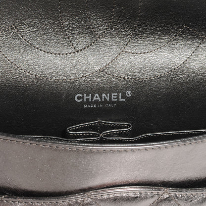 Chanel Aged Calfskin 2.55 Reissue 228 Flap Dark Silver 6 of 7