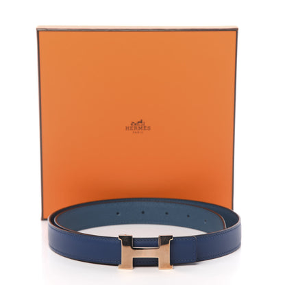 Hermes Swift Epsom 24mm Constance H Belt 85 Bleu Saphir Colvert 8 of 8