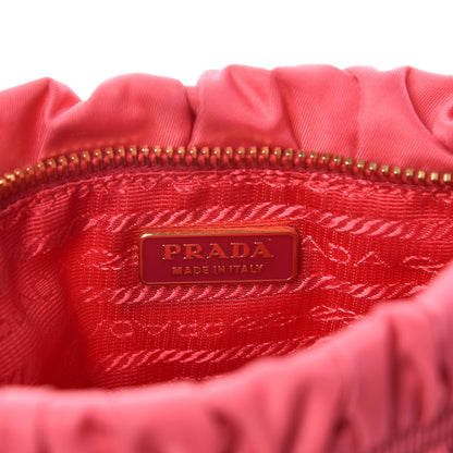 Prada Tessuto Nylon Gaufre Wristlet Pink 6 of 8