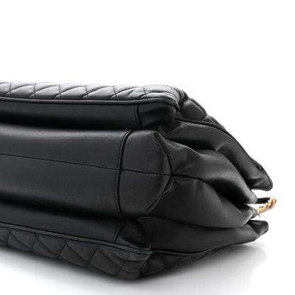 Chanel Lambskin Quilted Coco Vintage Tote Black 11 of 13