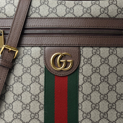 Gucci GG Supreme Monogram Web Medium Ophidia Messenger Bag Brown 11 of 11