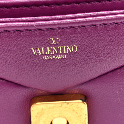 Valentino Garavani Nappa Micro One Stud Chain Bag Prune 6 of 9