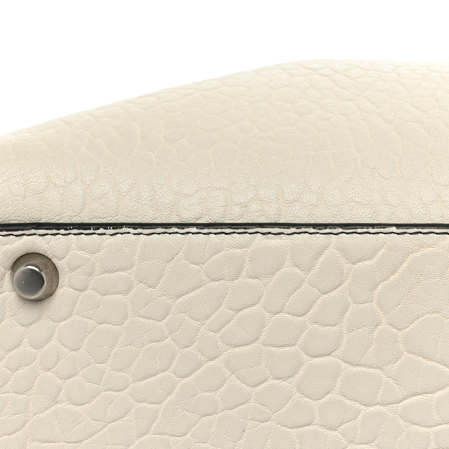 Canyon Grained Lambskin Large Lady Dior Off White