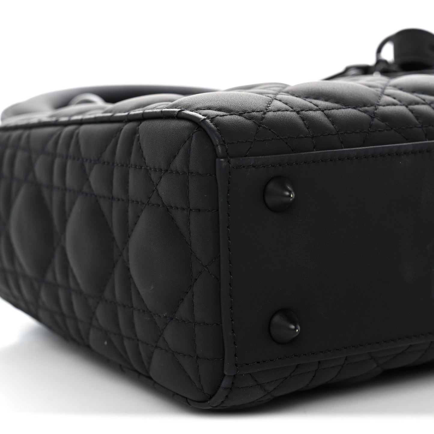 Ultra Matte Calfskin Cannage Small My ABCDior Lady Dior Black