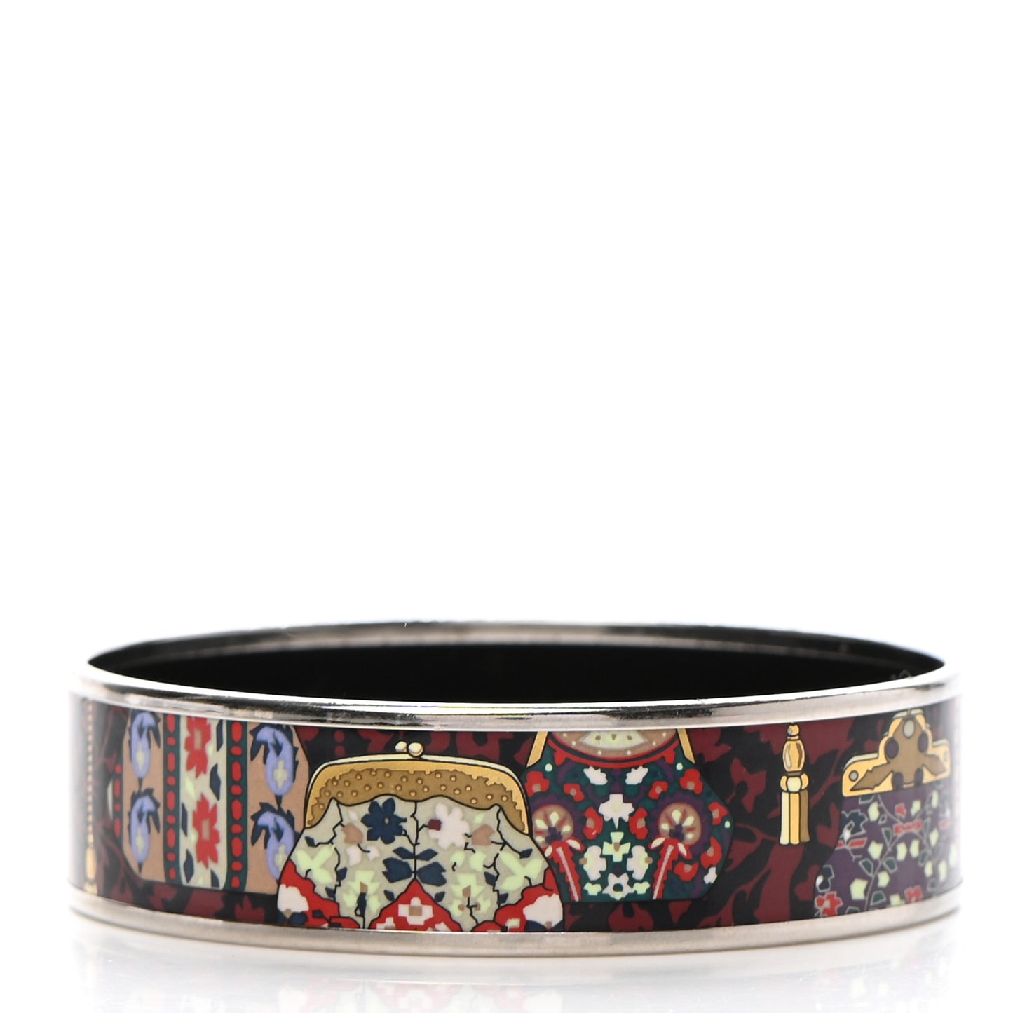 Enamel Printed Cachemire de Tamara Wide Bracelet 65