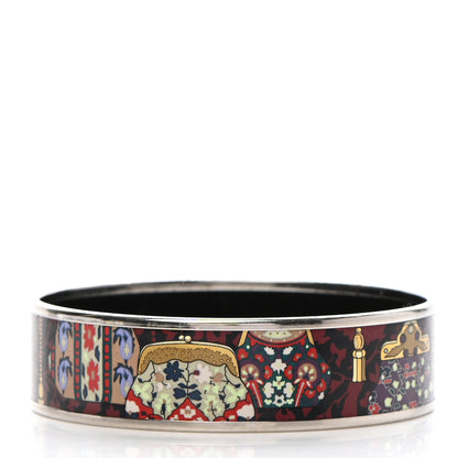 Hermes Enamel Printed Cachemire de Tamara Wide Bracelet 65 3 of 6