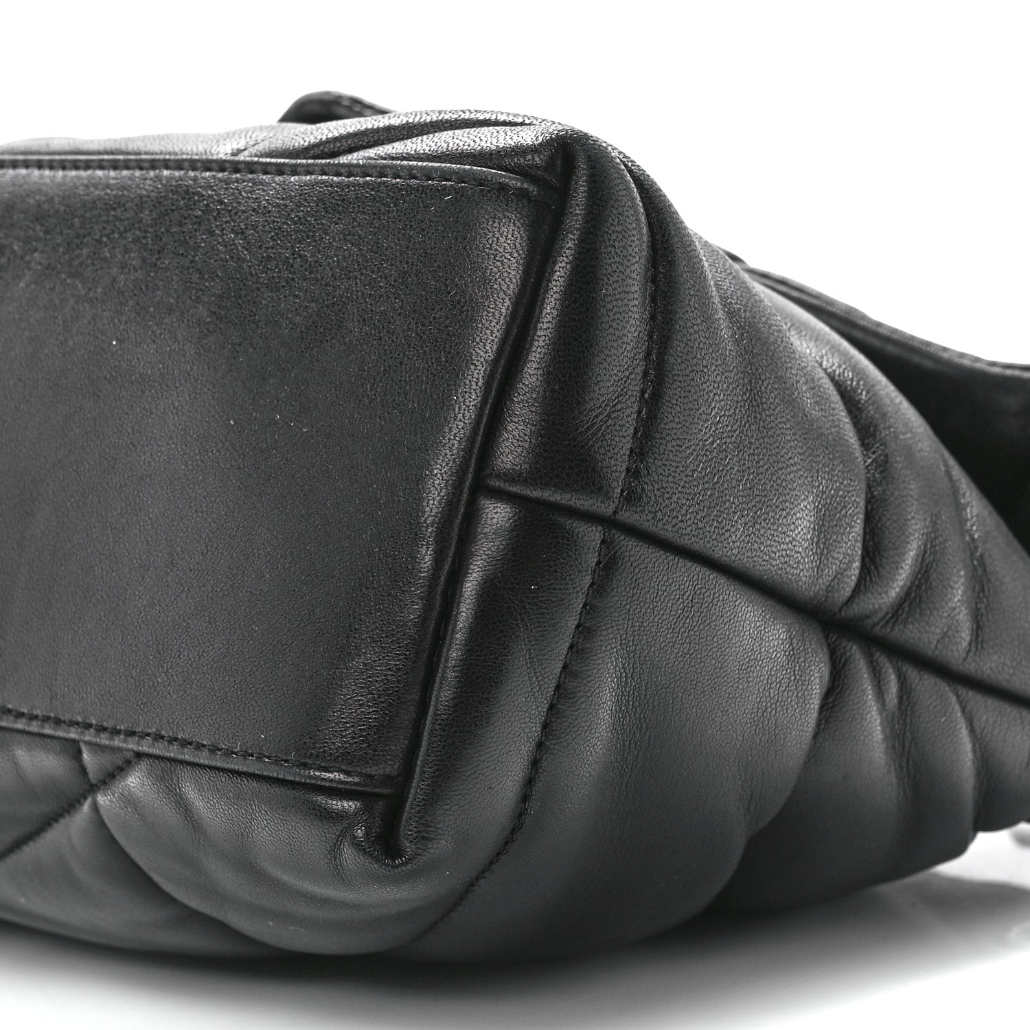 Saint Laurent Lambskin Quilted Small Loulou Puffer Monogram Chain Satchel Black 12 of 12