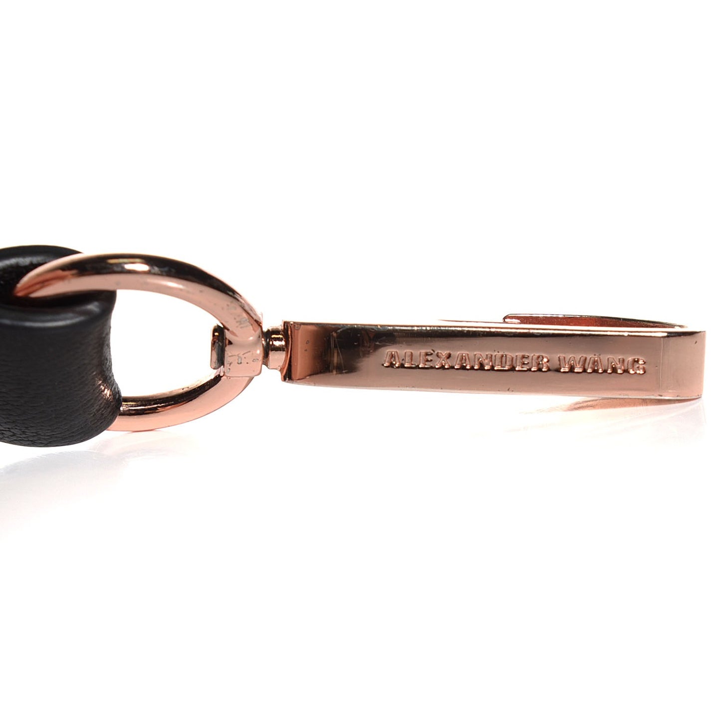 Pebbled Lambskin Rocco Black Rose Gold Hardware