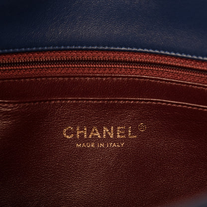 Chanel Lambskin Quilted Large Chic With Me Flap Navy 11 of 13