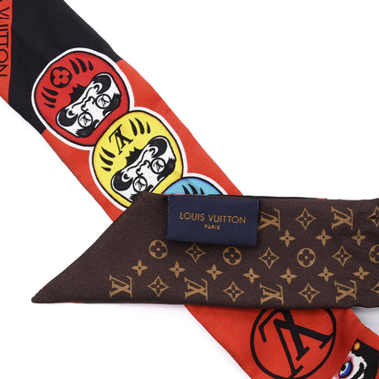 Louis Vuitton Silk Monogram Kabuki Stickers BB Bandeau Black 4 of 4