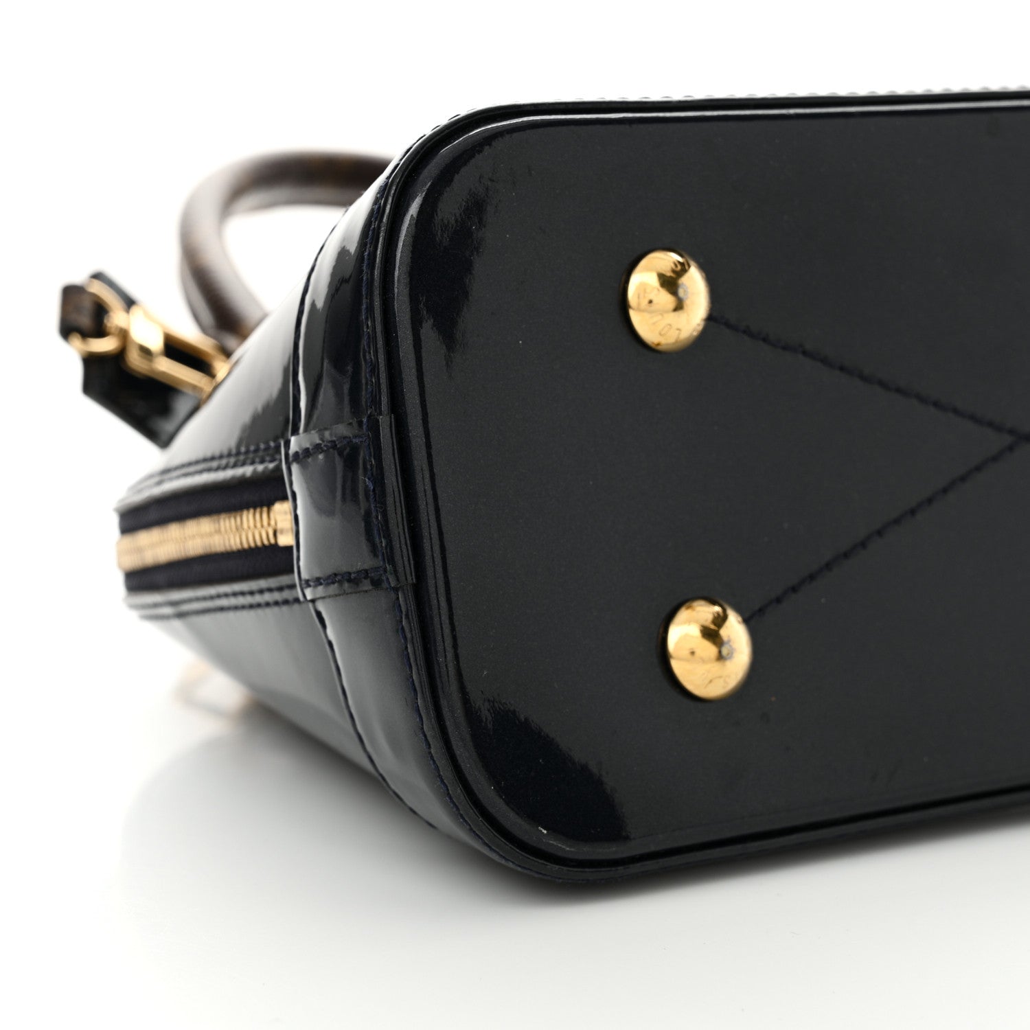 Louis Vuitton Patent Monogram Alma BB Marine 8 of 15
