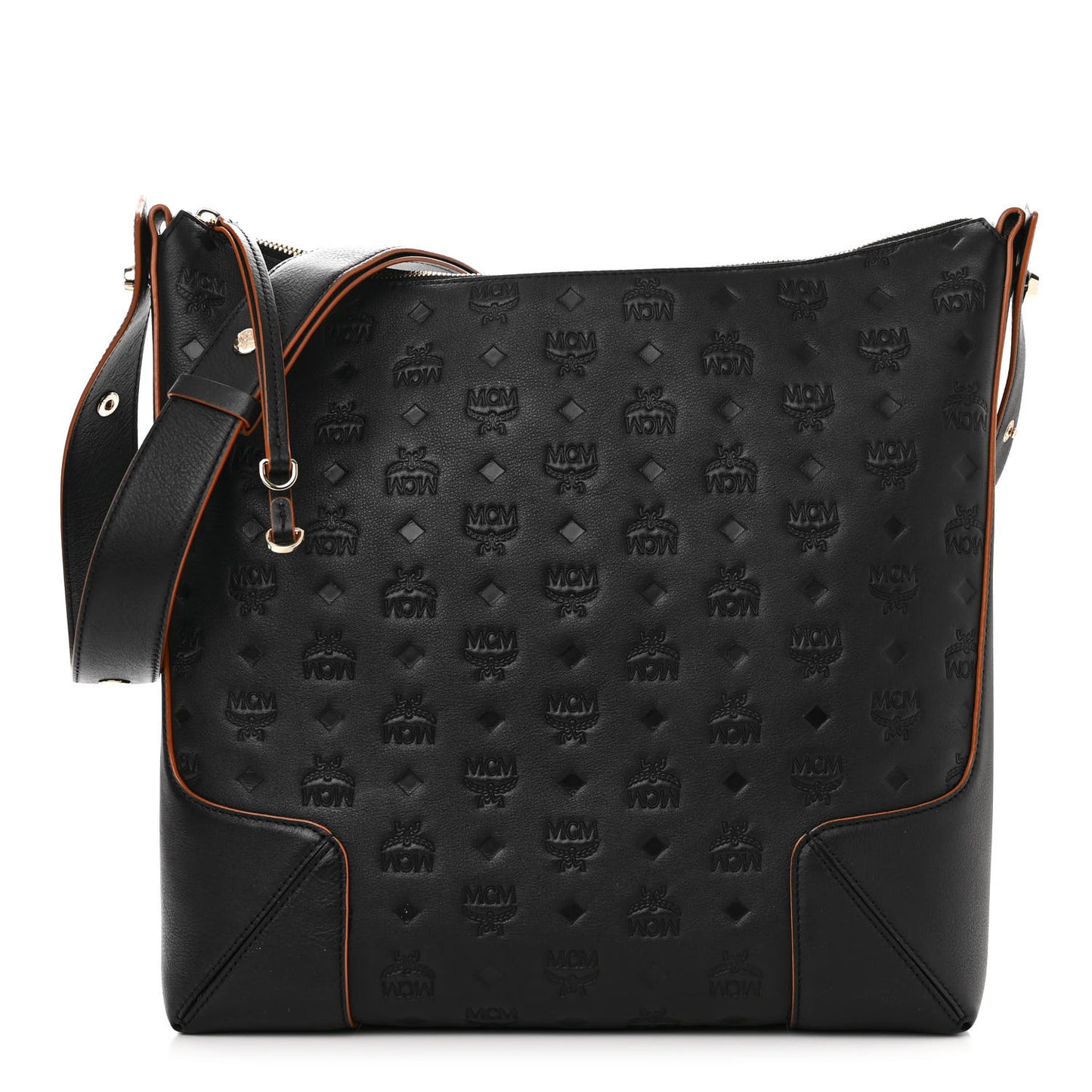 Calfskin Ottomar Monogram Large Klara Hobo Black