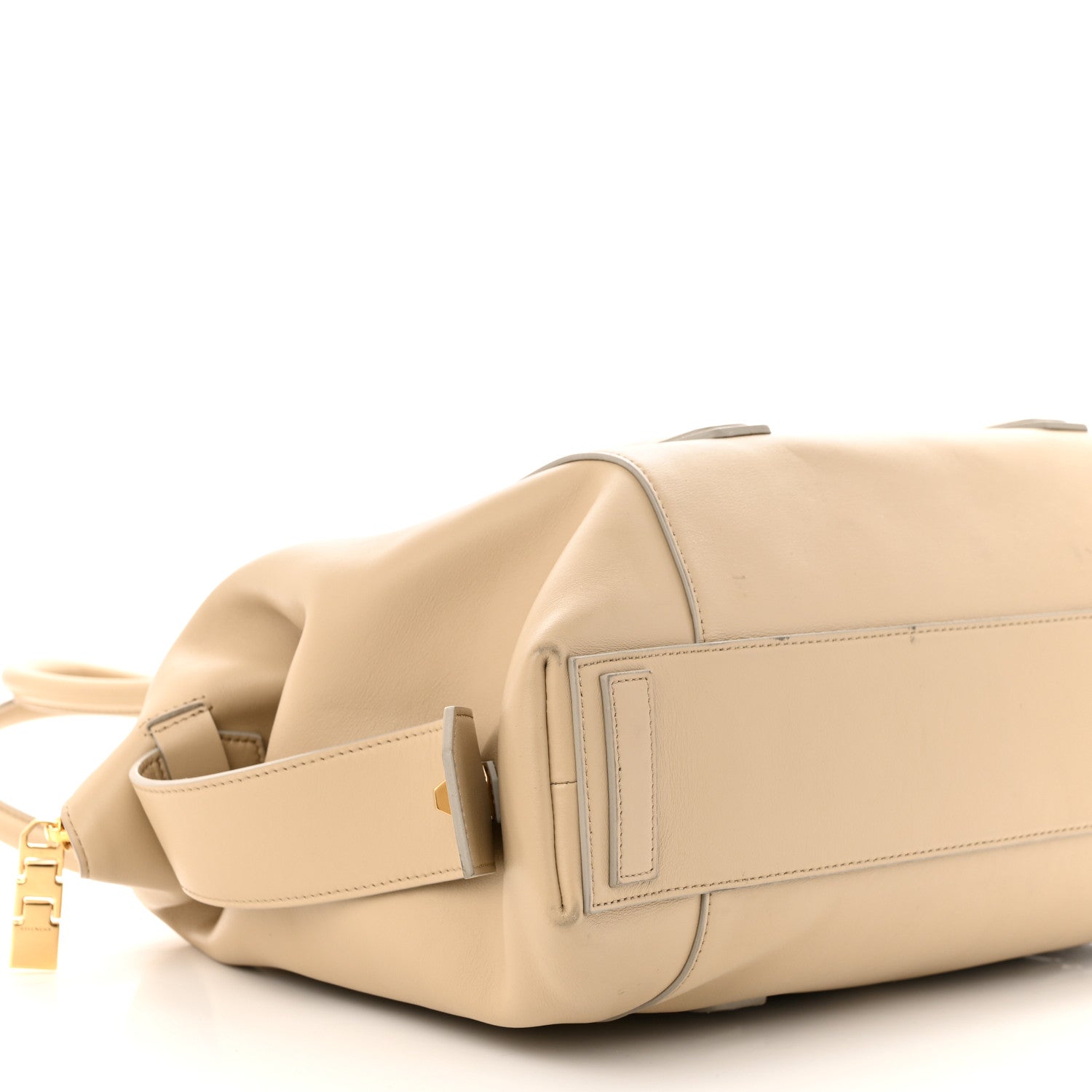 Givenchy Smooth Calfskin Medium Antigona Lock Duffle Bag Beige 8 of 14