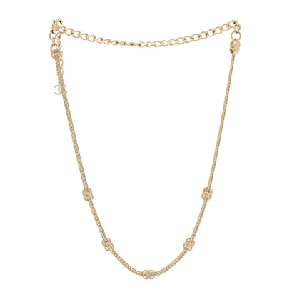 Chanel Metal CC Short Chain Necklace Gold 3 of 5