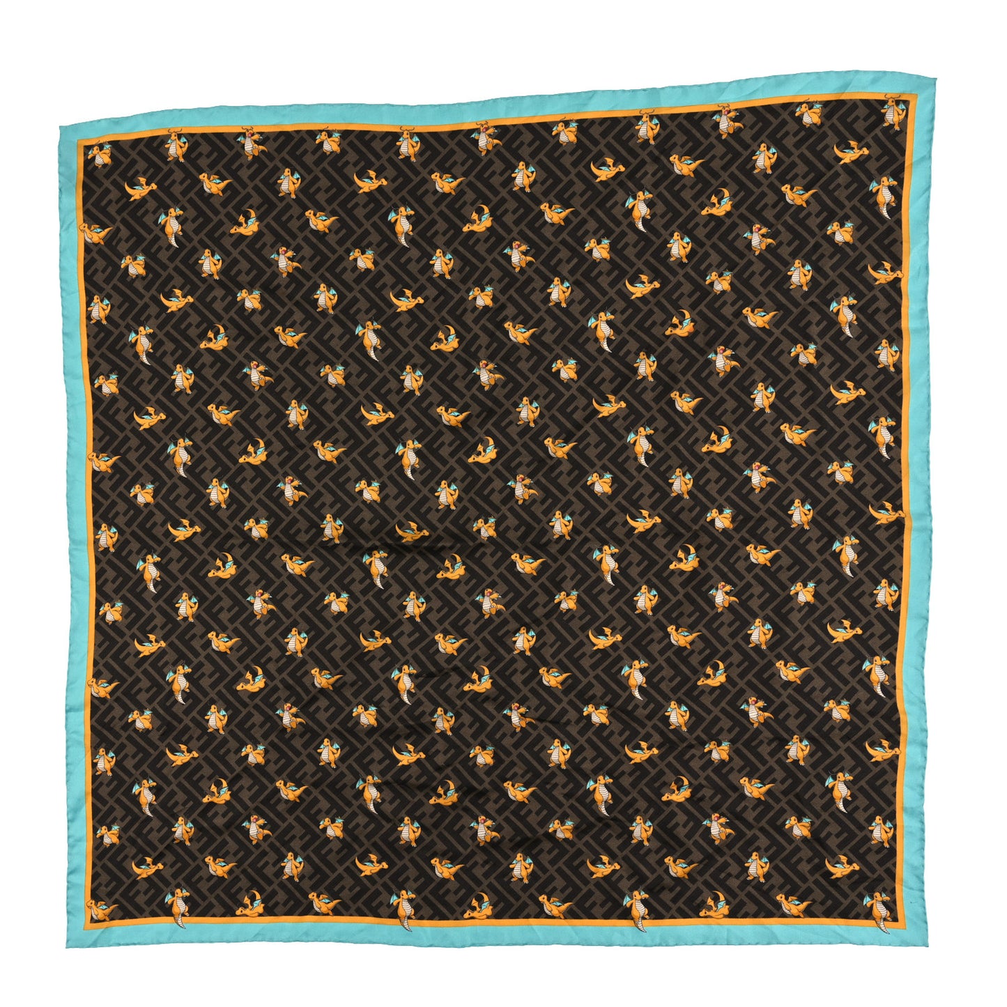 x FRGMT x POKÉMON Silk FF Square Scarf Multicolor