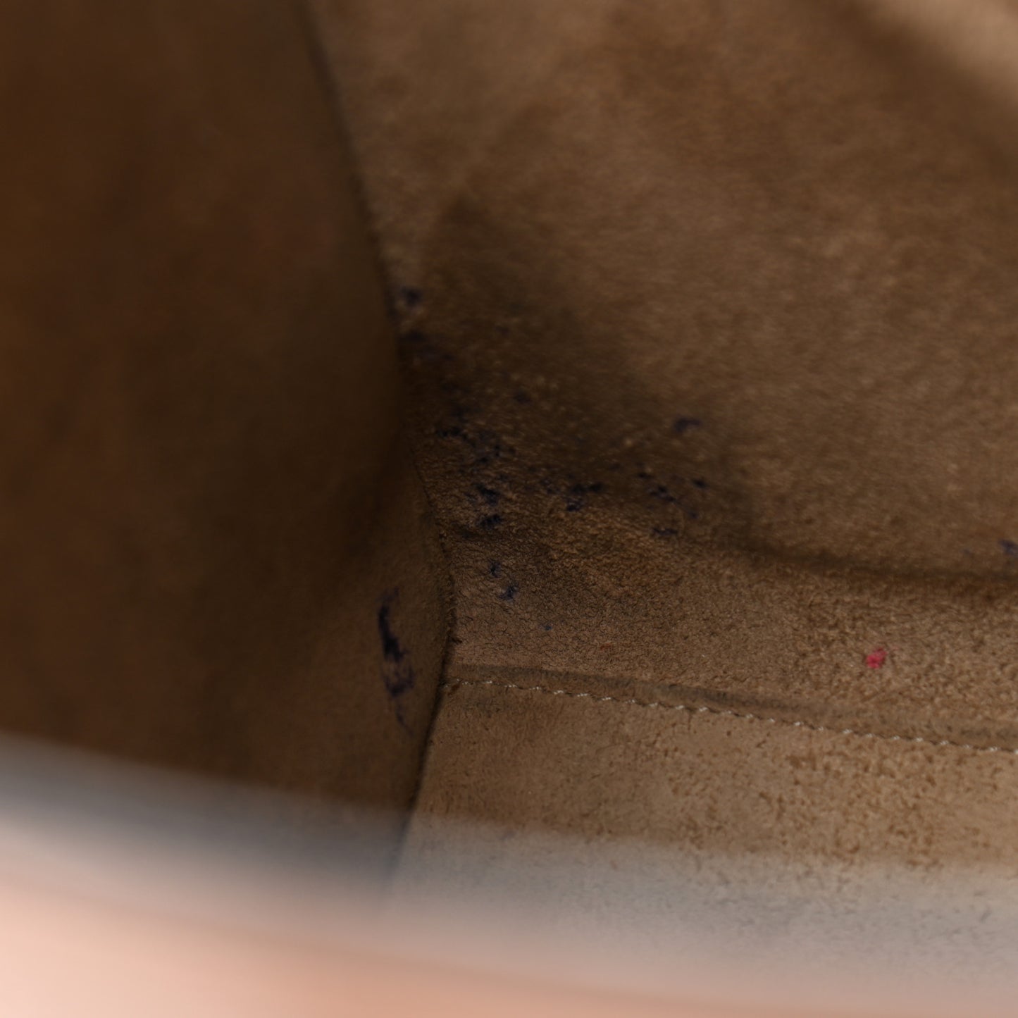 Drummed Calfskin Micro Luggage Dune