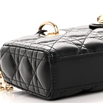 Christian Dior Lambskin Cannage Small Lady D-Joy Black 8 of 9