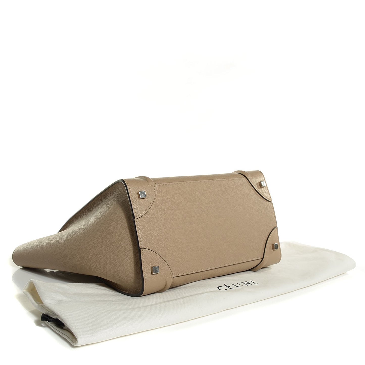Drummed Calfskin Mini Luggage Dune