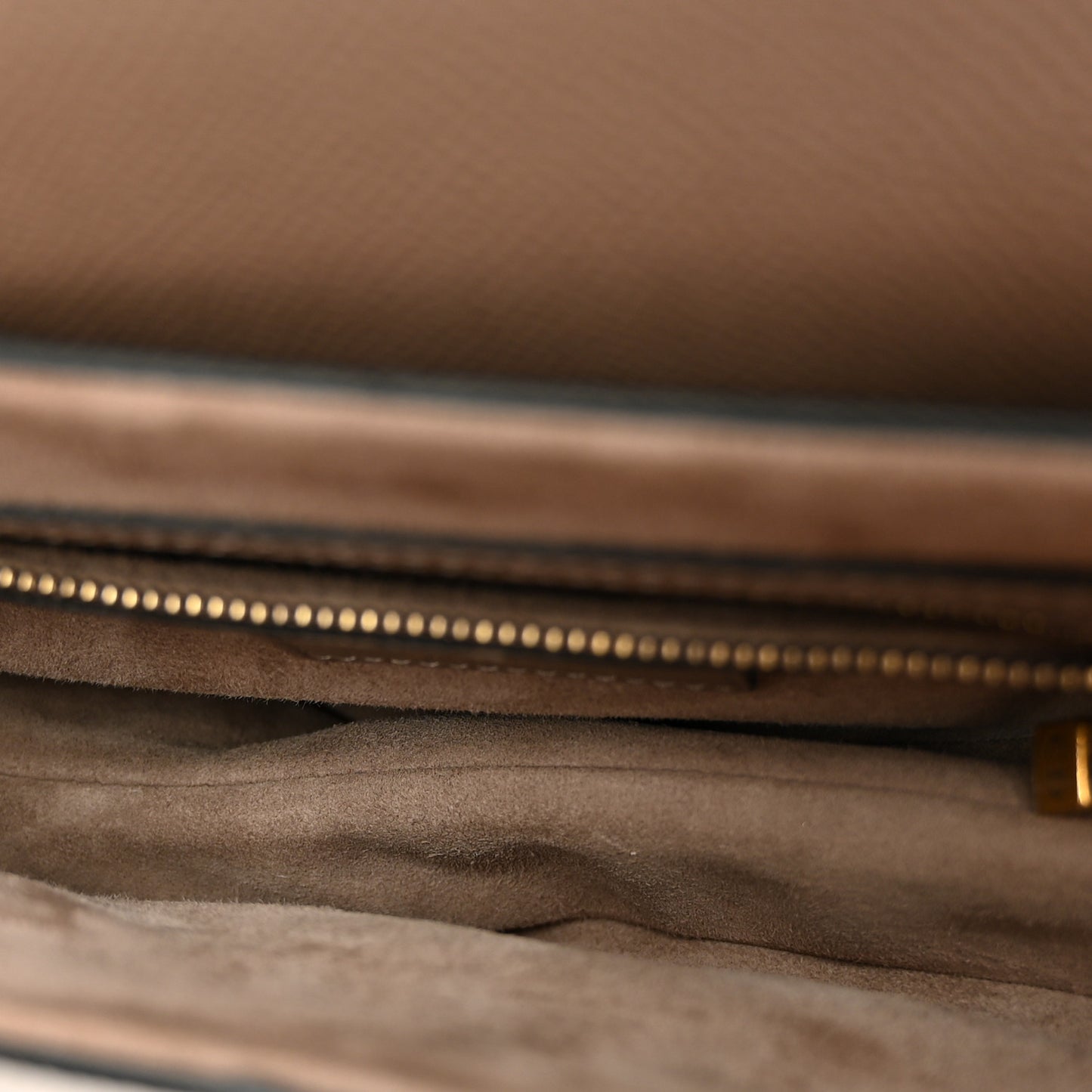 Grained Calfskin Saddle Bag Warm Taupe