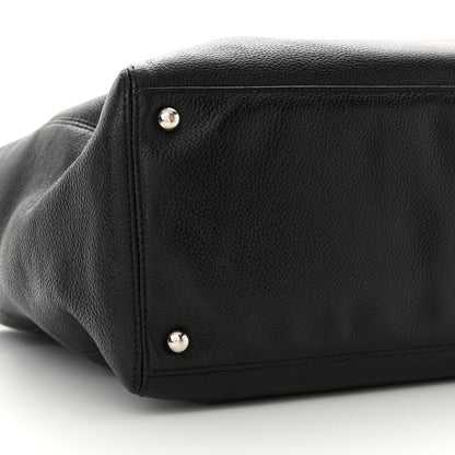 Chanel Calfskin Cerf Executive Shopper Tote Black 9 of 14