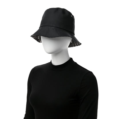 Christian Dior Polyester Cotton Oblique Teddy-D Brim Bucket Hat 58 Black 2 of 8