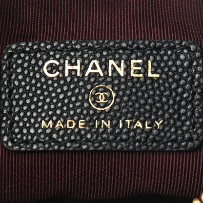 Chanel Caviar Quilted Small Cosmetic Case Black 5 of 7