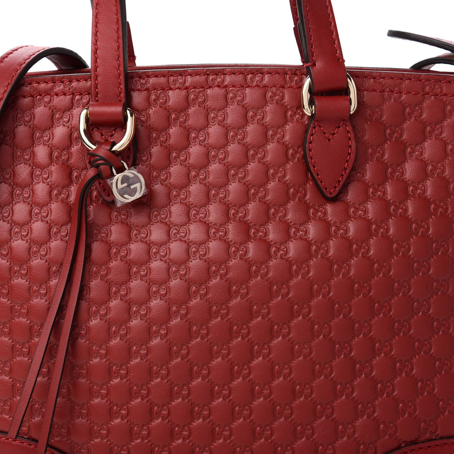 Microguccissima Small Bree Tote Red