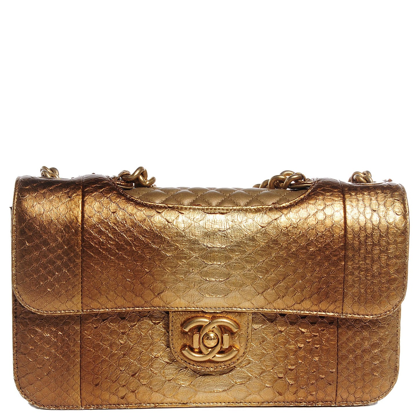 Python Medium Perfect Edge Flap Gold
