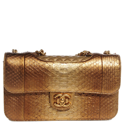 Chanel Python Medium Perfect Edge Flap Gold 1 of 8